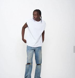 Sweat à capuche en coton épais pour hommes grande taille Vintage surdimensionné imprimé graphique Streetwear T-Shirt Style formel tissu tricoté - Product Image 6