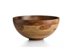 <b>Large</b> Decorative Wooden Bowl for Kitchen Counter Fruit Storage and Home Decor Natural Crafts Key Bowl - Product Image 6