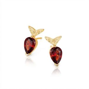 Boucles d'oreilles clous Jeulia Playful Fish Birthstone - Bijoux tendance et mignons en acier inoxydable - Product Image 6