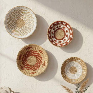 Décorations suspendues artisanales en jacinthe d'eau pour centres de table, style luxueux, décorations murales - Product Image 6