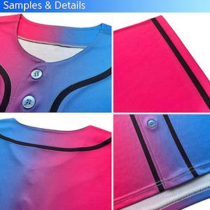 Custom Quick Dry & Breathable <b>Men's</b> Baseball & Softball Jersey Sports Wear in <b>Any</b> Color for Players - Product Image 4