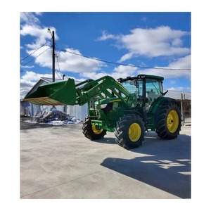 Tractor utilitario original John Deere 7230R, equipo agrícola fuerte para labranza, preparación del suelo, cargador, cultivo de cosecha - Product Image 1