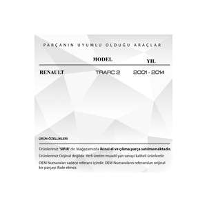 Cerradura de capó para Renault Traffic - Product Image 2