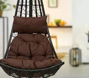 Chaise suspendue d'extérieur en rotin résistante aux intempéries avec auvent, transat de jardin pour patio - Product Image 2