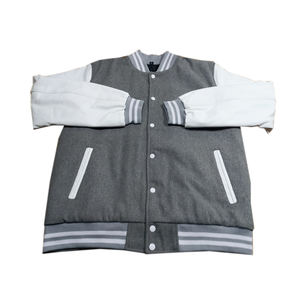 Blouson de baseball universitaire personnalisé en sergé pour homme, style streetwear hiver, faible MOQ - Product Image 4