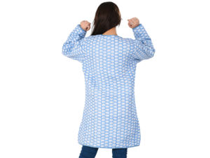 Manteau d'hiver court réversible pour femmes matelassé à la main veste en coton avec bloc à la main imprimé fleuri avec boutons plus proches pour les femmes - Product Image 5