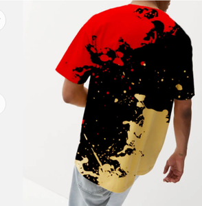 Nouveau design, logo personnalisé, t-shirt tye dye pour hommes, t-shirt de musculation, t-shirt court surdimensionné pour hommes, vente en gros - Product Image 3