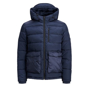 Chaqueta acolchada personalizada ligera para hombre, abrigo de invierno de nuevo diseño con cremallera a prueba de viento y capucha hinchada, venta al por mayor, estilo burbuja - Product Image 3