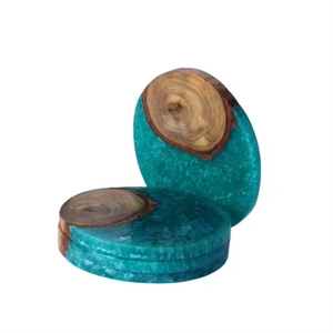 Sous-verres en bois de résine de haute qualité de style classique moderne personnalisable bas prix qualité d'exportation par. Artisanat taqi - Product Image 2