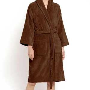 Peignoir Long en Polaire 100% Coton pour Femme Peignoir de Luxe Hôtel Spa Gym avec Logo Imprimé pour la Maison et le Sport pour Hommes et Femmes - Product Image 1