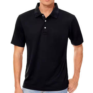 2025 nueva moda patrón sólido para hombre para Polo transpirable de punto ropa informal de manga corta antiarrugas hecho en Pakistán - Product Image 5