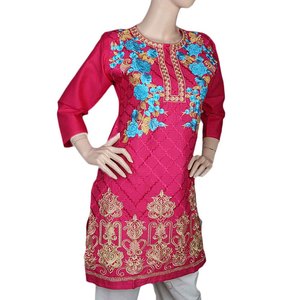 Kurti Bordado para Mujer - Rosa - Product Image 1