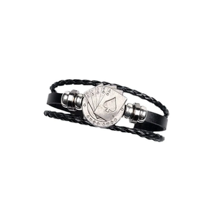 Street Style Fashion Leather Bracelet with Anchor & <b>Cross</b> Charms Unisex Punk Wristband Bangle Wholesale <b>Men</b> Adjustable Jewelry - Product Image 5