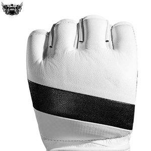 Guantes profesionales personalizables de cuero real MMA para adultos, guantes de entrenamiento de PVC, equipo de boxeador para artes marciales, Boxeo - Product Image 3