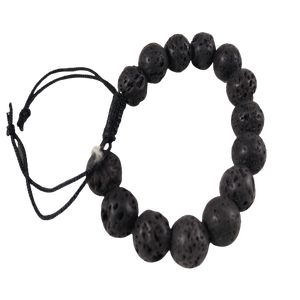 สร้อยข้อมือหินลาวาคุณภาพเยี่ยมอัญมณีคริสตัลธรรมชาติแกะสลักเทคนิคแกะสลัก - Product Image 2