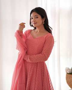 Elegante Vestido Anarkali para Fiesta - Product Image 5