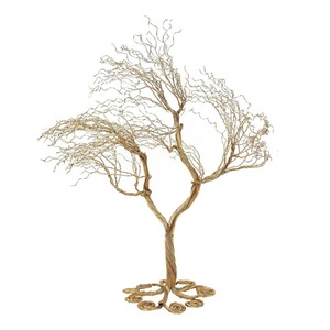 Árbol Dorado con Diseño de Hojas Onduladas por el Viento, Pieza Decorativa Única para Mesa, para Decoración del Hogar, Oficina, Regalo para Fiestas - Product Image 2