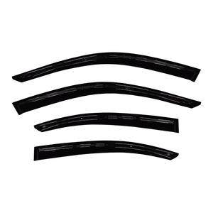 Pare-pluie transparent en acrylique noir pour Lexus LS LS460 Slimline 2007-2017, 4 pièces, avec ruban adhésif 3M, fabriqué à Taïwan - Product Image 1