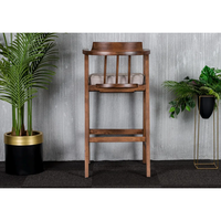 Tabourets de bar en bois faits à la main de qualité supérieure, design moderne et élégant, chaise haute avec assise souple, pour l'extérieur, la maison, les bars, les restaurants, les hôtels