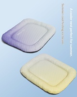 Lit pour animaux de compagnie rafraîchissant en forme de haricot, tapis à bords surélevés dégradé pour chats, chiens, chambres et salons – Vente en gros