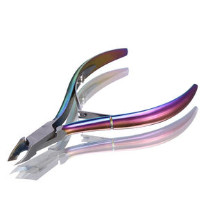 Cortaúñas de Acero Inoxidable Tipo Belleza, Tijeras para Cutículas con Punta Curva, Cuchilla Delgada, Cortaúñas con Cuchilla Afilada - Product Image 1