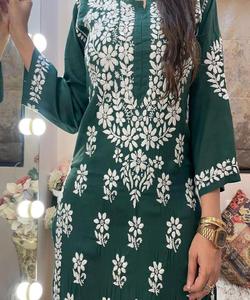 Traje de algodón musulmán para damas Boutique Lawn con bordado elegante y Dupatta en moda islámica pakistaní para fiesta Eid - Product Image 5