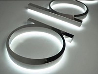 Letras de Canal de Acero Inoxidable con Iluminación LED, Letreros 3D para Exteriores, Resistentes al Agua IP65, Decoración Ecológica para Tiendas