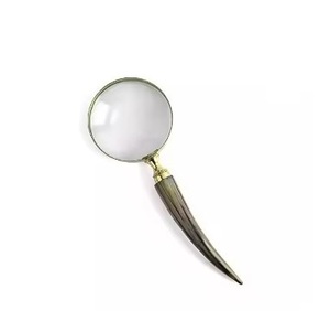 แว่นขยายโลหะสไตล์ราชวงศ์ที่ทันสมัยคุณภาพสูงจับแตรดีไซน์ล่าสุด - Product Image 1
