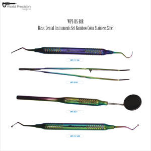 Kit d'instruments dentaires professionnels de base World Precision Surgical, en acier inoxydable, manuel, réutilisable, pour examen - Product Image 2