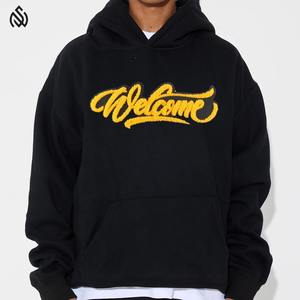 เสื้อฮู้ดปักลายกำมะหยี่สำหรับผู้ชายเสื้อฮู้ดแบบสวมหัวผ้าคอตตอน2025สำหรับใส่โลโก้ของคุณเอง - Product Image 4