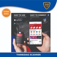 Thinktool pembaca kode OBD2, pemindai diagnostik 12-24v dengan Diagzone mendukung sistem operasi Android Rusia Spanyol
