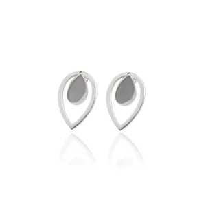 Pendientes Minimalistas de Plata con Forma de Lágrima para Mujer, Joyería de Moda, Regalo - Product Image 3