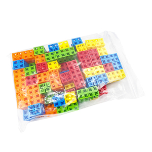 100 Pcs 2cm 2.0 Version <b>Cube</b> Linking <b>Cubes</b>-Non-toxic Plastic Educational <b>Toy</b> for 5 to 7 Years 5 Colors - Product Image 4