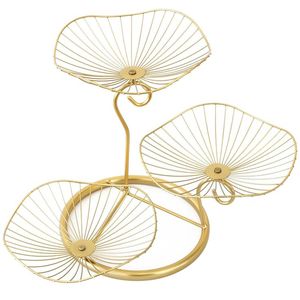 ชั้นถาดใส่ผลไม้แฟชั่นแบบเรียบง่ายตะกร้าเก็บผลไม้แห้งแบบนอร์ดิกน้ำหนักเบาเหล็กหรูหราหลากสีสุดสร้างสรรค์ - Product Image 5