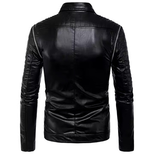 Chaqueta de Motociclista de Cuero Genuino de Primera Calidad para Hombre, Chaqueta de Cuero Negra, Estilo Motero, Ajustada, para Motociclista - Product Image 5