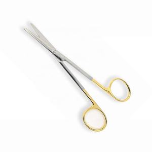 Ciseaux chirurgicaux MEDIHEAL SURGICAL CORPORATION, demi-ornés d'or, droits/à bout arrondi, ciseaux d'opération Metzenbaum, modèle - Product Image 3
