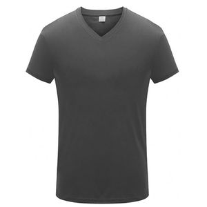 Camisetas personalizadas de alta calidad para hombre, camisetas de gran tamaño con estampado a cuadros de poliéster, camisetas con cuello en V para hombre al por mayor - Product Image 5