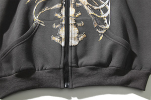 Chándal unisex de algodón bordado con logotipo personalizado, sudadera recortada de gran tamaño con capucha y lavado ácido, conjunto de dos piezas para hombre - Product Image 4