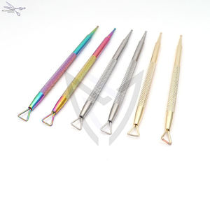 Outil de manucure de marque neuf en acier inoxydable de haute qualité, pousse-cuticules - Product Image 4