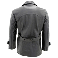 Manteaux de pois en cuir respirant de qualité supérieure à la mode pour hommes en vrac avec col montant épaule décorative à bas prix