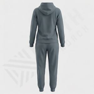 Conjunto Deportivo de Invierno Personalizado, Estilo Vintage, Tejido de Punto Mediano, para Correr, Gimnasio, Fitness, 100% Algodón, 2 en 1 - Product Image 2