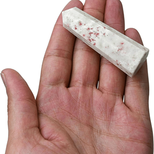 Wholesale Cinnabarite <b>Crystal</b> Tower Natural Stone Obelisk & Chakra Points Agate & Quartz Gemstone for Healing and Decoration - Product Image 4