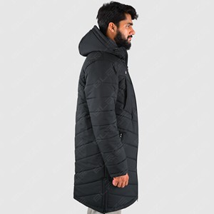 แจ็กเก็ตปลาปักเป้าสำหรับผู้ชายกีฬากลางแจ้งฤดูหนาวโลโก้ที่อบอุ่นกันน้ำควิลท์มีซิปปิดพิมพ์ลาย - Product Image 4