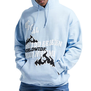 2025 Custom Oversized 3D Puff Printing Graphic Hooded Pullover <b>Sweatshirt</b> High Quality Drop Shoulder for <b>Women</b> Streetwear Winter - Product Image 4