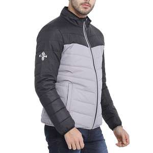 Chaqueta de invierno con logotipo personalizado de alta calidad, chaqueta acolchada con cremallera estampada transpirable de poliéster 100% de ATLANTIC - Product Image 3