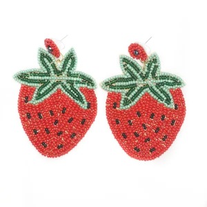 Boucles d'oreilles brodées à la main avec des perles de verre colorées, tissées, de bonne qualité pour les filles, cristal lâche, verre lampwork - Product Image 6