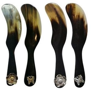 Cuillère en corne rustique Couverts en corne naturelle fabriqués à la main pour cuisine et table - Product Image 6