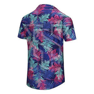 Camiseta Hawaiana para Hombre, Nueva Tendencia, 100% Algodón, Personalizada, Estilo Urbano, con Cuello Alto, Mangas Cortas, Transpirable, Nueva Moda - Product Image 5
