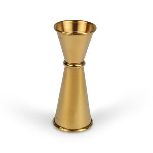 Premium 1oz 1,5 oz 2oz Acero inoxidable grabado con láser PVD Coated cóctel Jigger cobre dorado y plata Jigger ron vodka Jigger - Product Image 4