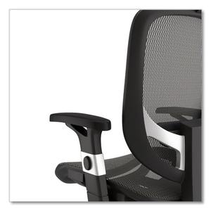 Silla de trabajo giratoria ergonómica de malla Alera Minerva, color gris, soporta 275 libras. con un rango de 17.24 a 20.98 pulgadas. Altura del Asiento para Uso en Oficina - Product Image 3